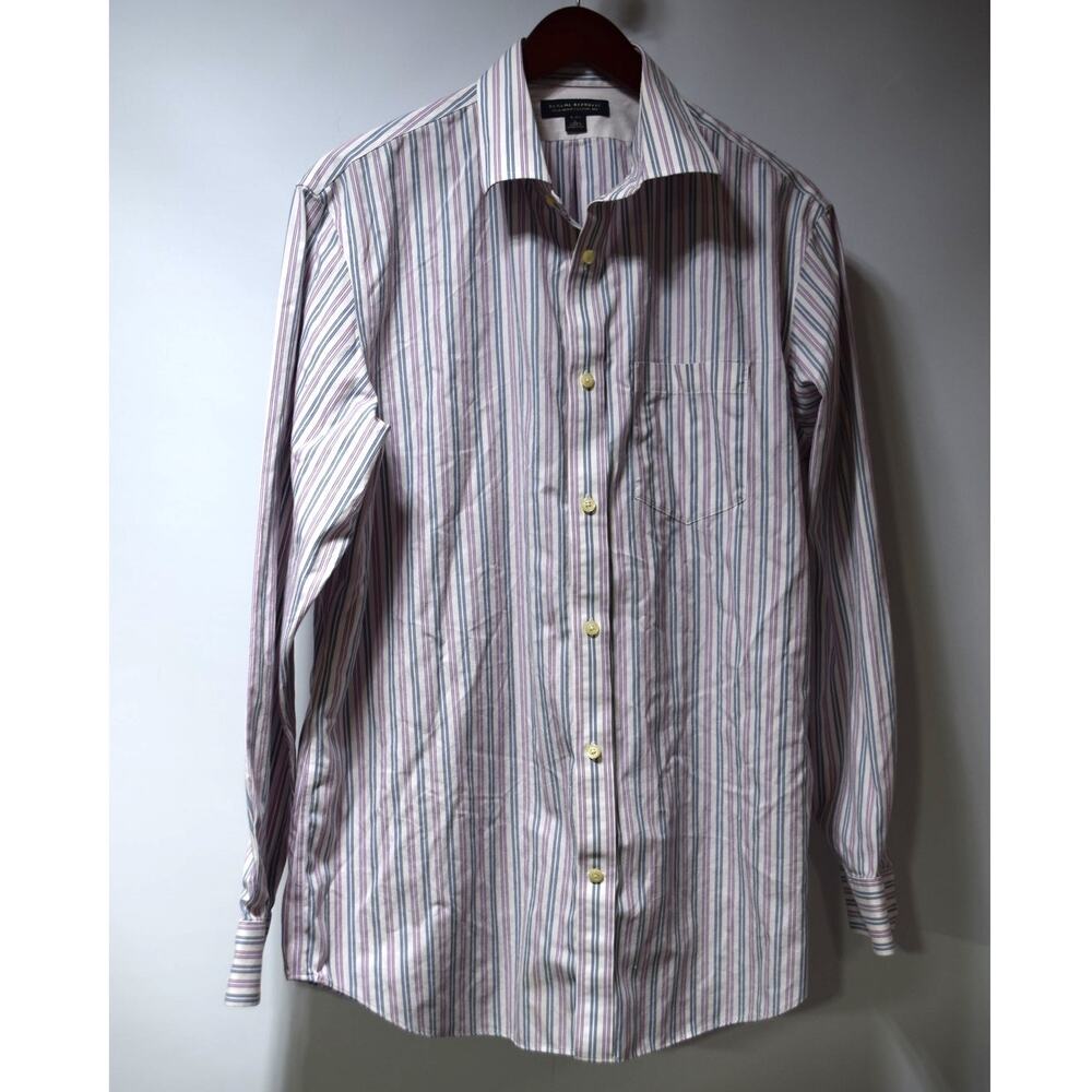 Banana Republic Non Iron Classic Fit Striped Dress Shirt 16-16.5 L